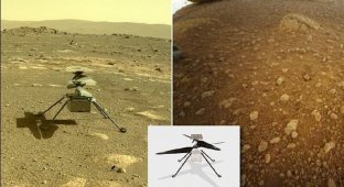 Вертолет-разведчик Ingenuity успешно пережил свою первую ночь на Марсе (6 фото + 1 видео)