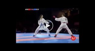 Hard karate fight