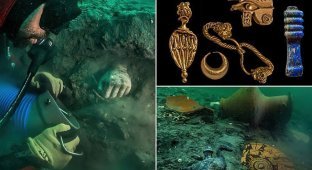 Археологи обнаружили новые сокровища в затонувшем древнем Гераклионе (8 фото)
