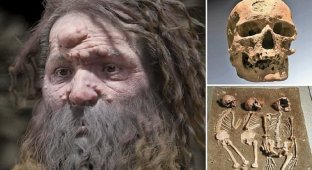 Ученые реконструировали страшный лик древнего человека (7 фото)