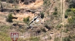 Ukrainian kamikaze drones attack Russian infantry in the Zaporozhye region