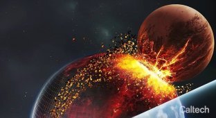 Учёные нашли подтверждение гипотезы гигантского столкновения (5 фото + 2 видео)
