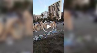 Spanish eco-festival turned into a dump after completion