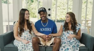 This is not for everyone: a model and mother simultaneously became pregnant by one man (3 photos + 1 video)