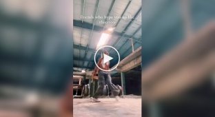 Beautiful movements of girls in an active dance