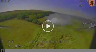 Ukrainian FPV drones attack Russian armored vehicles in the Svatov direction