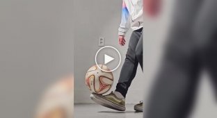 A Football Player Sets a Record for the Number of Balls Kicked