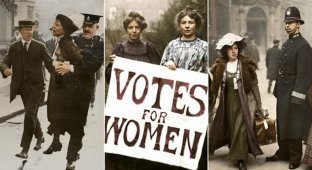 Английские суфражистки: уникальные колоризированные фото борцов за права женщин (9 фото)