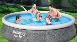 Надувные бассейны для дачи: удобный и экономичный способ отдыха