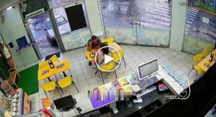 In Brazil, a drunk driver crashed into a cafe and injured a married couple