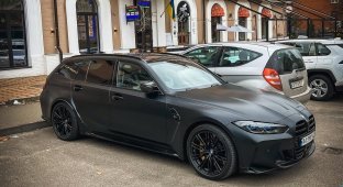 The newest BMW M3 Touring station wagon was spotted in Ukraine (2 photos)