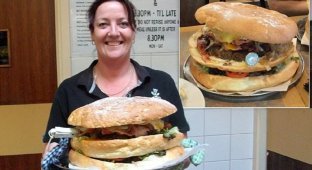 Самый большой бургер Австралии (5 фото)