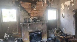 Мужчина спас собаку из пожара и потерял почти половину кожи (3 фото)