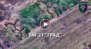 Вражеский БМ-21 Град уничтожен на Покровском направлении