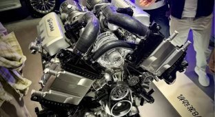 Chinese Great Wall has developed its own turbocharged V8 (3 photos)