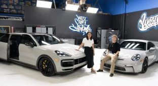 Zuckerberg extended a Porsche Cayenne for his wife, turning it into a minivan (2 photos + 1 video)