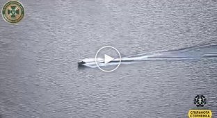 Оккупант смог на водном мотоцикле переплыть Днепр, но на берег не вышел из-за удара украинского дрона