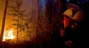 Лесные пожары в России продолжаются (23 фото)