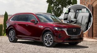 Mazda introduced the flagship crossover CX-80 (21 photos)