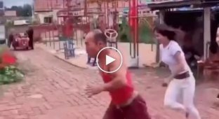 This man could be Jackie Chan's stunt double