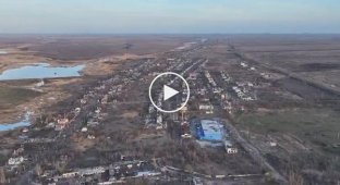 The village of Pervomaiskoye, destroyed by the invaders, near Donetsk