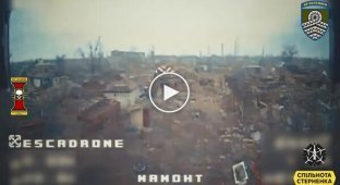 Mamut, Ukrainian FPV drone destroying Russian positions