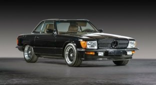 One of the rarest 1982 Mercedes-Benz 500 SL AMG 5.0 with a manual transmission (20 photos)