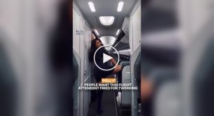 A flight attendant danced on an airplane and lost her job