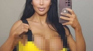Died double Kim Kardashian, model OnlyFans Kristina Gurkani (2 photos)