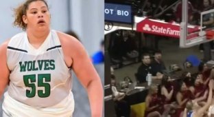 It's almost impossible to stop her: 115-kilogram student Audi Crooks became an NCAA star (photos + video)