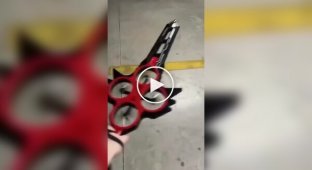 A guy created a flying sword