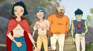 Группа Gorillaz выпустила короткометражный мультфильм (1 фото + 3 видео)