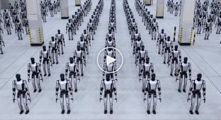 Китайська компанія показала армію людиноподібних роботів