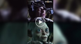 Захват движений Энди Серкиса в роли Голлума в «Хоббите»