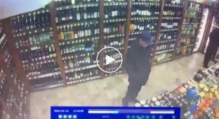 Stealing a bottle from a store failed