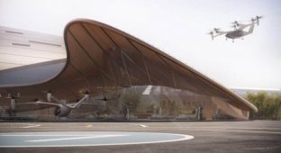 The project of the terminal for "flying taxis" in Dubai is presented (4 photos)