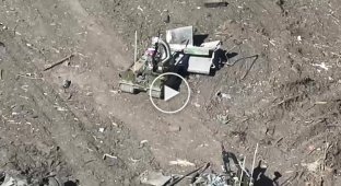 Russians use ground robotic platforms with AGS-17 in the Avdeevsky direction