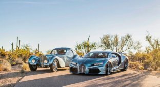 Уникальный гиперкар Bugatti Chiron в качестве подарка для 70-летней американки (26 фото)
