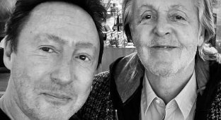 Paul McCartney met with the son of John Lennon (2 photos)