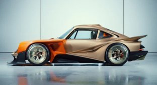 The Kyza turned a classic Porsche into a futuristic restomod (4 photos)