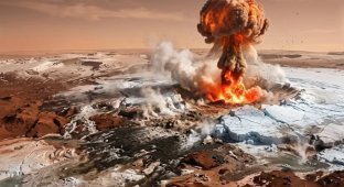 Why melting the polar ice caps of Mars is a bad idea (3 photos)