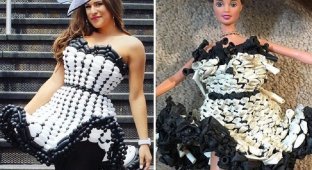 Художница создает платья из воздушных шариков и показывает, как они выглядят спустя месяц (4 фото)