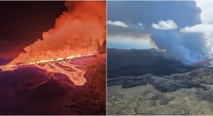 From Iceland with love: a sulfur cloud from a volcano approaches Britain and Scandinavia (2 photos + 4 videos)