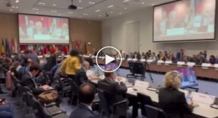 During the meeting of the OSCE SC, when the Russian representative began to read his statement, the room immediately became empty