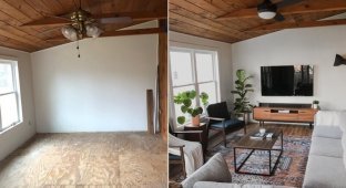 Пользователи показали фото до и после преображения своих комнат (15 фото)