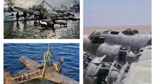 Found crashed planes of World War II (30 photos)