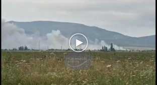 Склад російських боєприпасів спалахнув після ракетного удару в Кіровському районі Криму