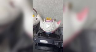 Чайник в виде утки с утятами