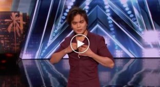 Magnificent performance of a famous magician at a talent show
