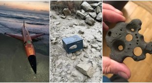 Удивительные находки, которые люди обнаружили во время прогулки по пляжу (14 фото)